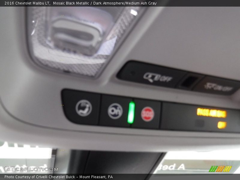Mosaic Black Metallic / Dark Atmosphere/Medium Ash Gray 2016 Chevrolet Malibu LT