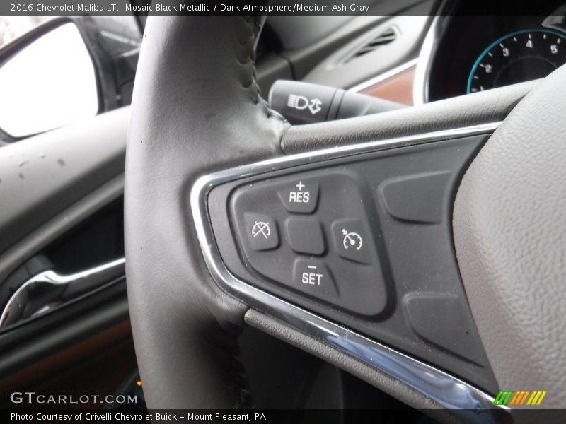 Mosaic Black Metallic / Dark Atmosphere/Medium Ash Gray 2016 Chevrolet Malibu LT