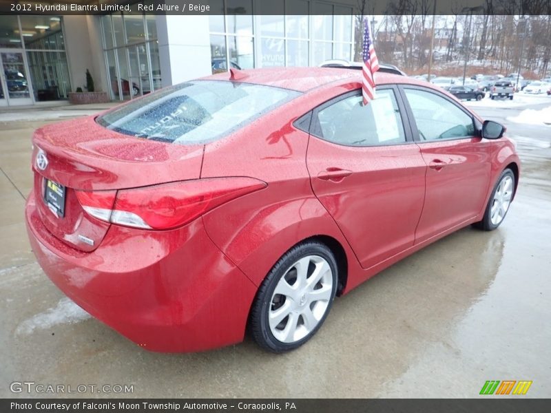 Red Allure / Beige 2012 Hyundai Elantra Limited