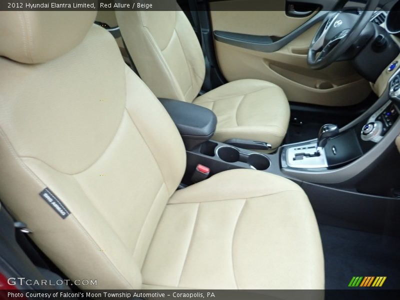 Red Allure / Beige 2012 Hyundai Elantra Limited