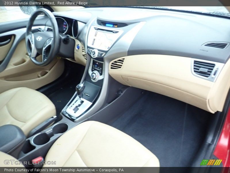 Red Allure / Beige 2012 Hyundai Elantra Limited