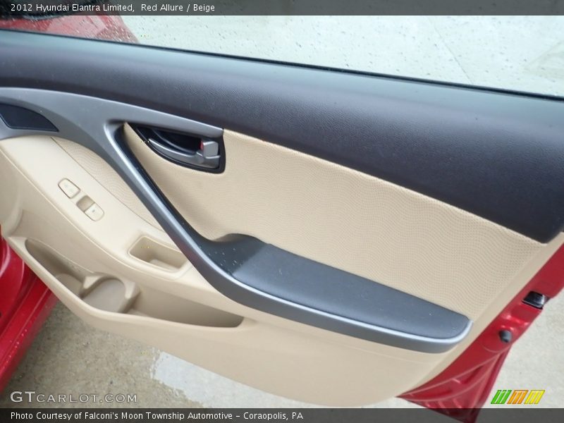 Red Allure / Beige 2012 Hyundai Elantra Limited