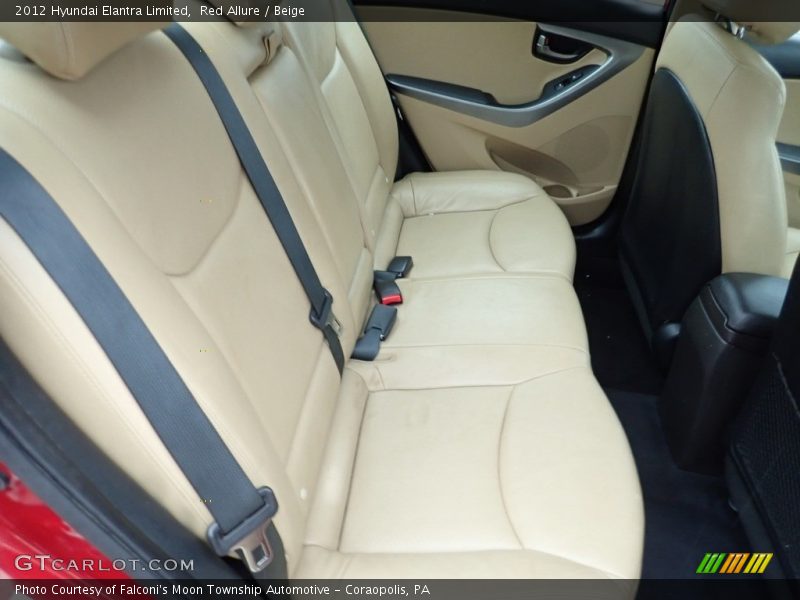Red Allure / Beige 2012 Hyundai Elantra Limited