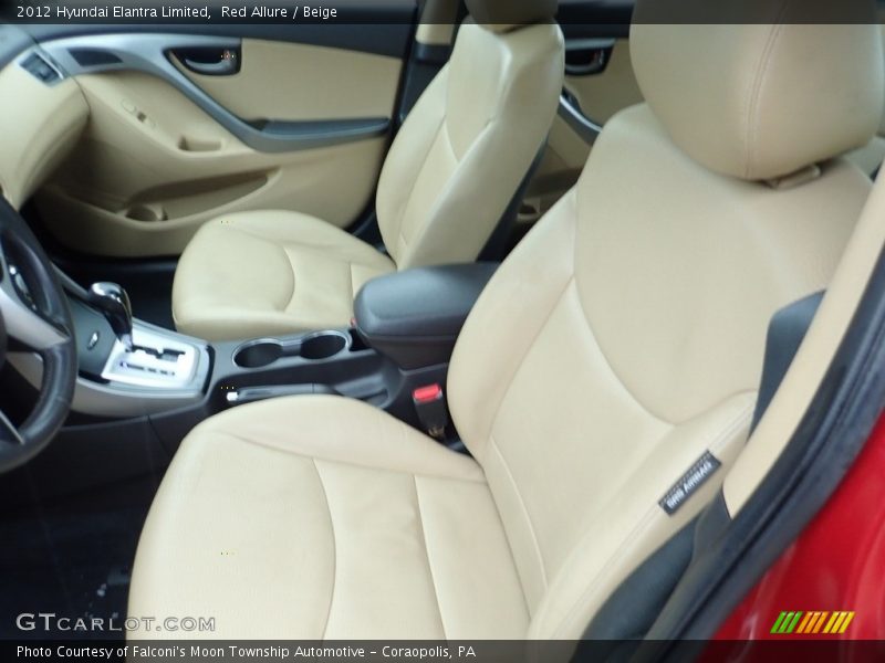 Red Allure / Beige 2012 Hyundai Elantra Limited