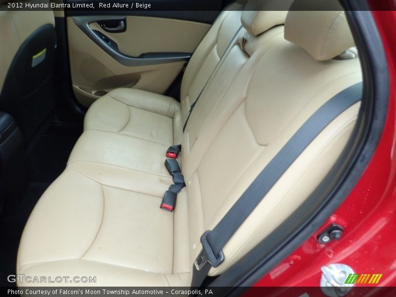 Red Allure / Beige 2012 Hyundai Elantra Limited