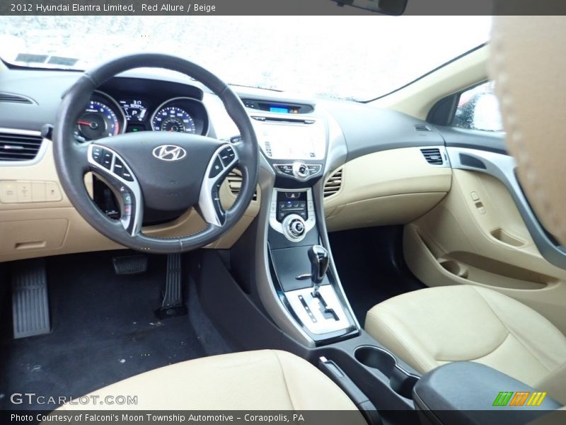 Red Allure / Beige 2012 Hyundai Elantra Limited