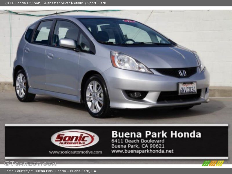 Alabaster Silver Metallic / Sport Black 2011 Honda Fit Sport