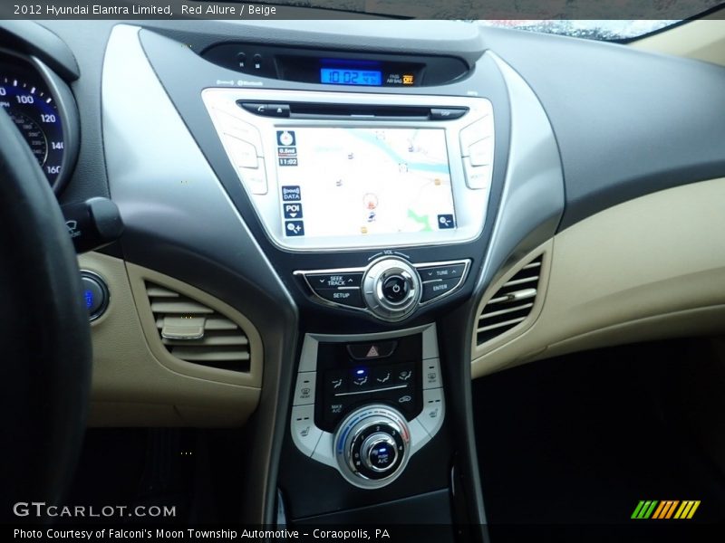 Red Allure / Beige 2012 Hyundai Elantra Limited