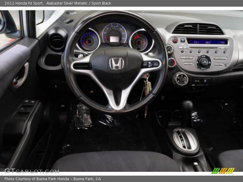 Alabaster Silver Metallic / Sport Black 2011 Honda Fit Sport