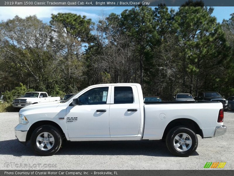 Bright White / Black/Diesel Gray 2019 Ram 1500 Classic Tradesman Quad Cab 4x4