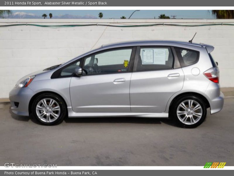 Alabaster Silver Metallic / Sport Black 2011 Honda Fit Sport