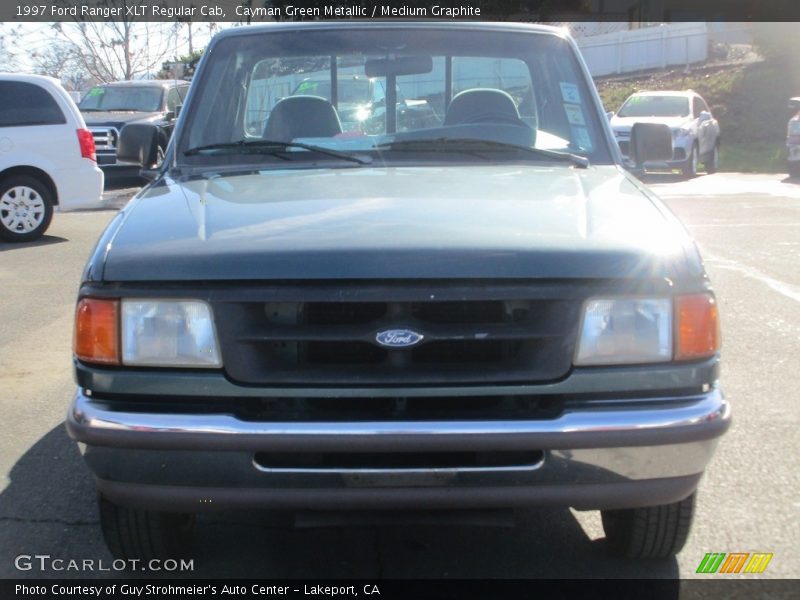 Cayman Green Metallic / Medium Graphite 1997 Ford Ranger XLT Regular Cab