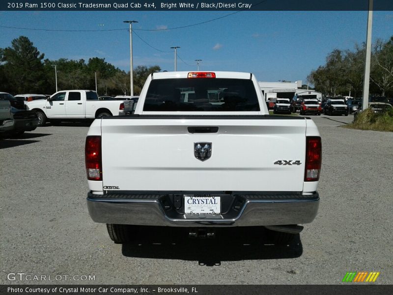 Bright White / Black/Diesel Gray 2019 Ram 1500 Classic Tradesman Quad Cab 4x4