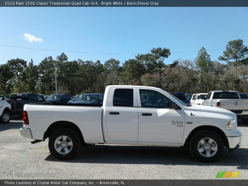 Bright White / Black/Diesel Gray 2019 Ram 1500 Classic Tradesman Quad Cab 4x4