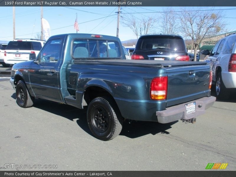 Cayman Green Metallic / Medium Graphite 1997 Ford Ranger XLT Regular Cab