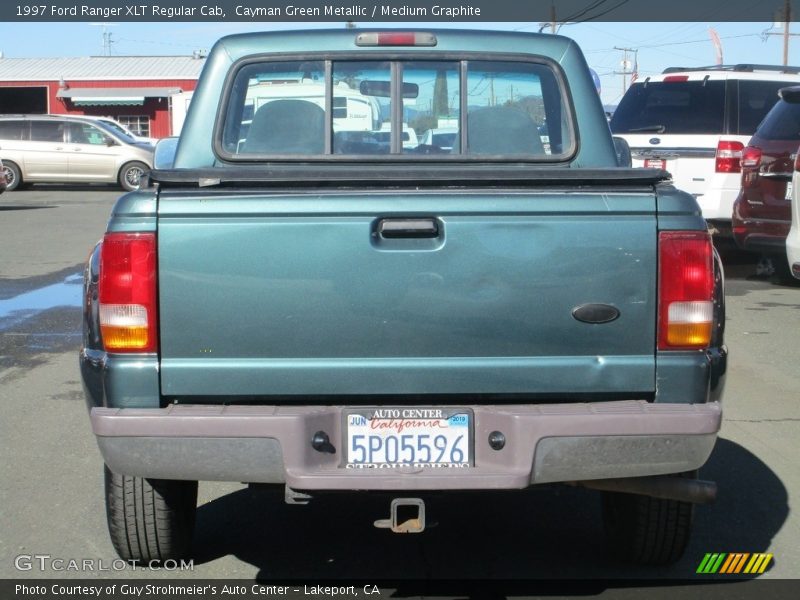 Cayman Green Metallic / Medium Graphite 1997 Ford Ranger XLT Regular Cab