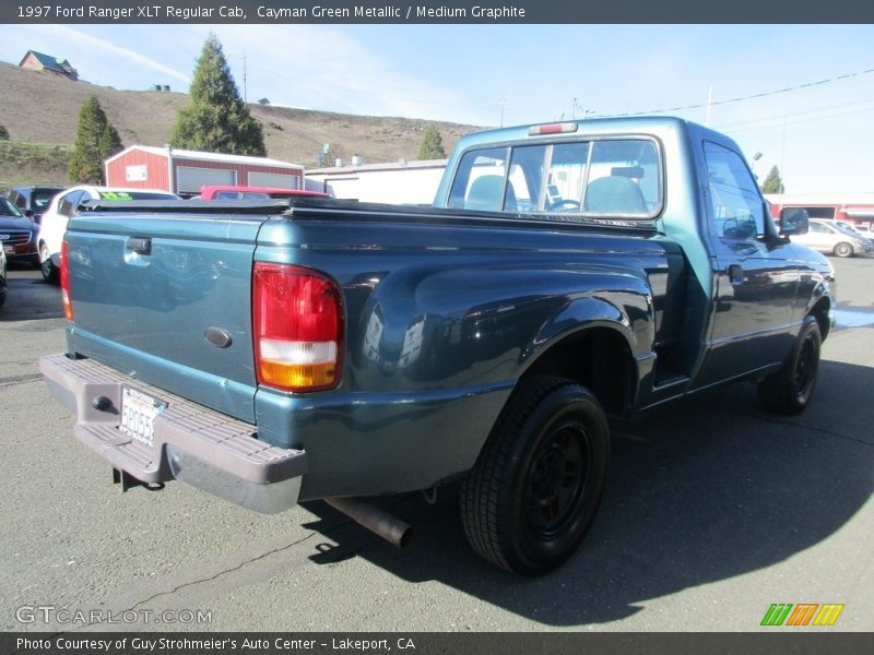 Cayman Green Metallic / Medium Graphite 1997 Ford Ranger XLT Regular Cab