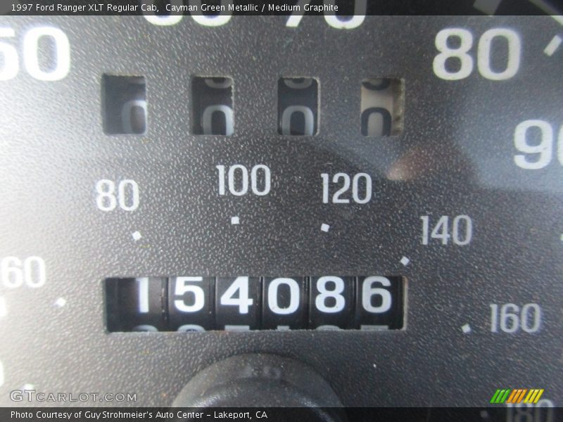Cayman Green Metallic / Medium Graphite 1997 Ford Ranger XLT Regular Cab