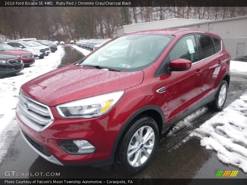 Ruby Red / Chromite Gray/Charcoal Black 2019 Ford Escape SE 4WD