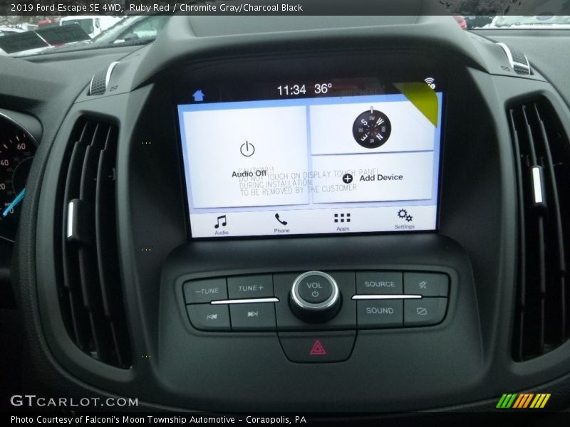 Ruby Red / Chromite Gray/Charcoal Black 2019 Ford Escape SE 4WD