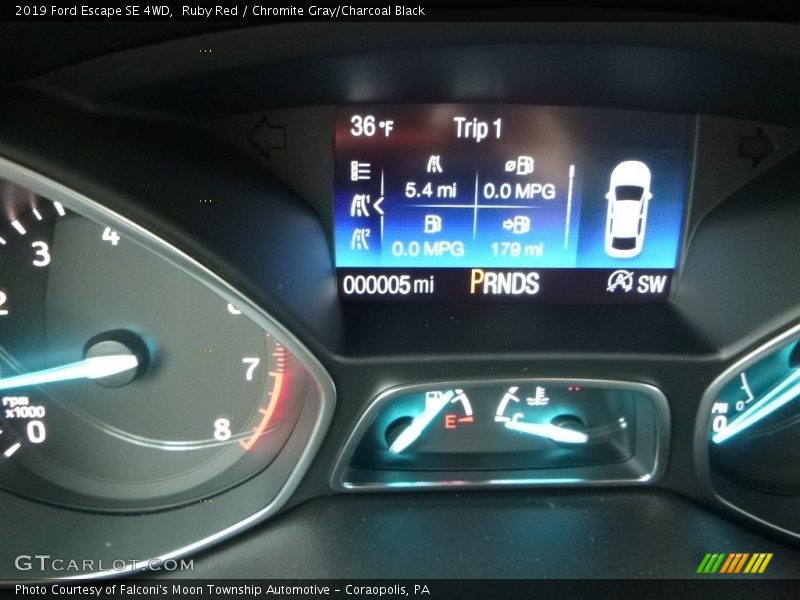 Ruby Red / Chromite Gray/Charcoal Black 2019 Ford Escape SE 4WD