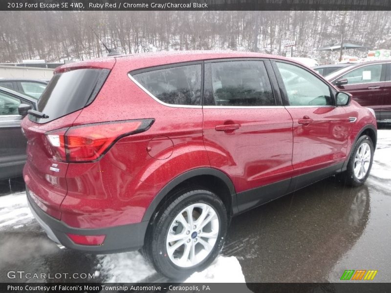 Ruby Red / Chromite Gray/Charcoal Black 2019 Ford Escape SE 4WD