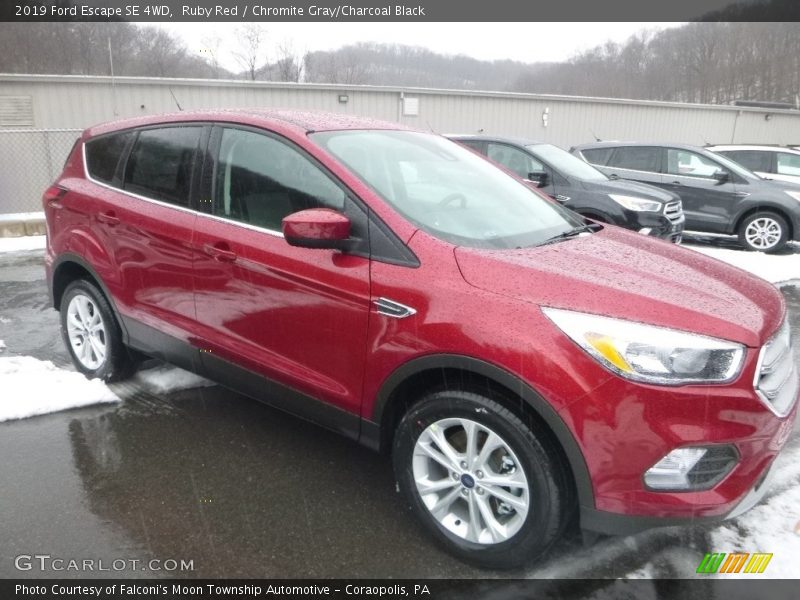 Ruby Red / Chromite Gray/Charcoal Black 2019 Ford Escape SE 4WD