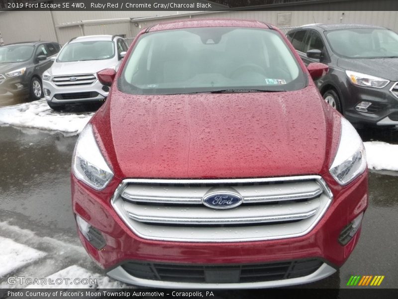 Ruby Red / Chromite Gray/Charcoal Black 2019 Ford Escape SE 4WD