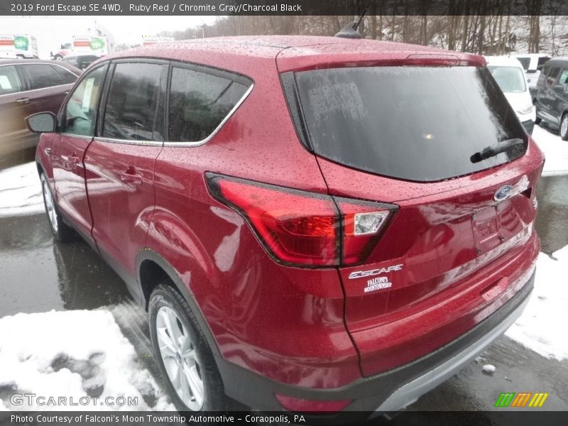 Ruby Red / Chromite Gray/Charcoal Black 2019 Ford Escape SE 4WD