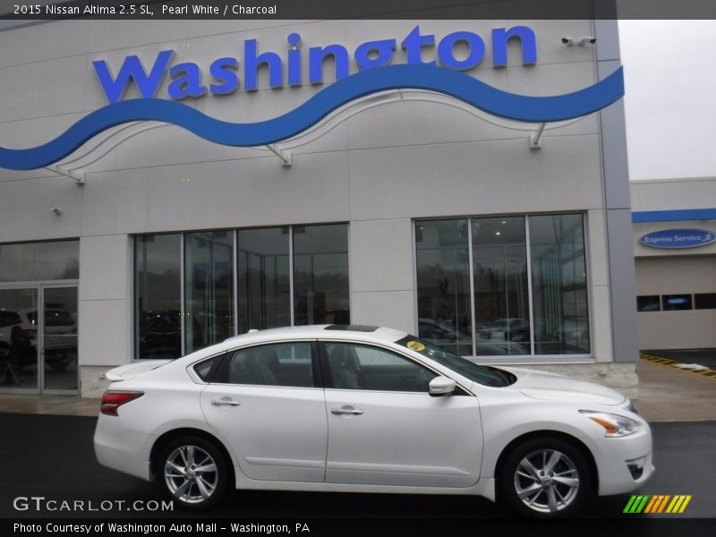 Pearl White / Charcoal 2015 Nissan Altima 2.5 SL