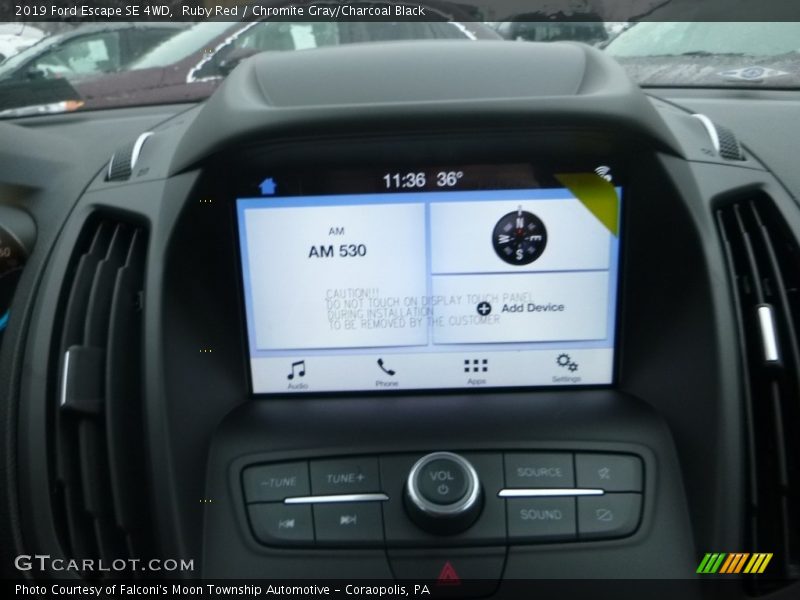 Ruby Red / Chromite Gray/Charcoal Black 2019 Ford Escape SE 4WD