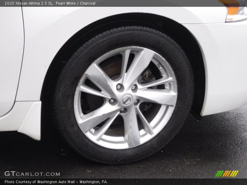 Pearl White / Charcoal 2015 Nissan Altima 2.5 SL