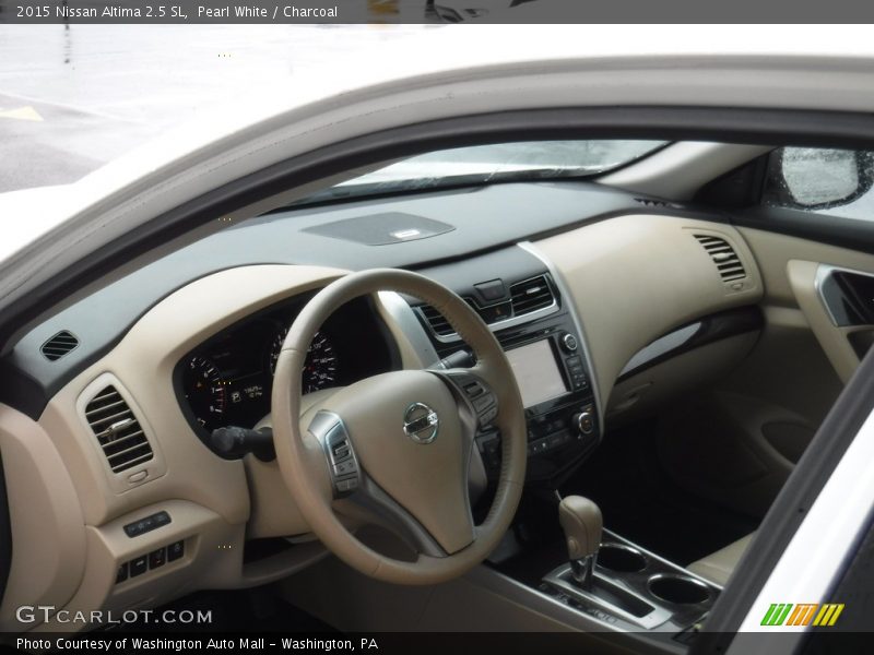 Pearl White / Charcoal 2015 Nissan Altima 2.5 SL