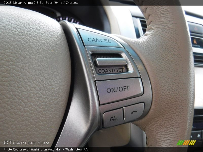 Pearl White / Charcoal 2015 Nissan Altima 2.5 SL