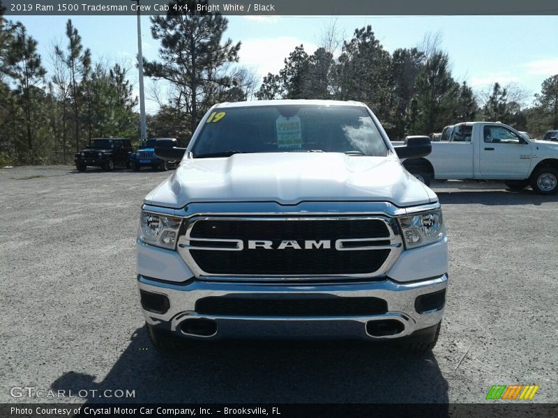 Bright White / Black 2019 Ram 1500 Tradesman Crew Cab 4x4