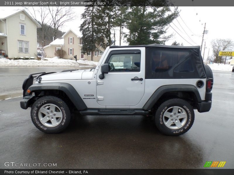 Bright Silver Metallic / Black 2011 Jeep Wrangler Sport 4x4