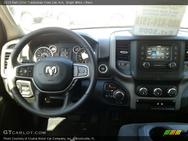 Bright White / Black 2019 Ram 1500 Tradesman Crew Cab 4x4