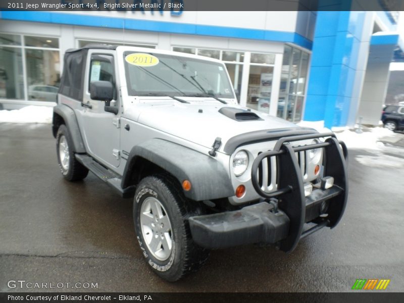 Bright Silver Metallic / Black 2011 Jeep Wrangler Sport 4x4