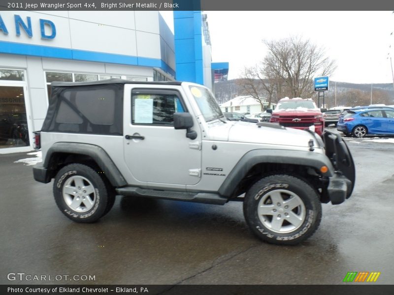 Bright Silver Metallic / Black 2011 Jeep Wrangler Sport 4x4