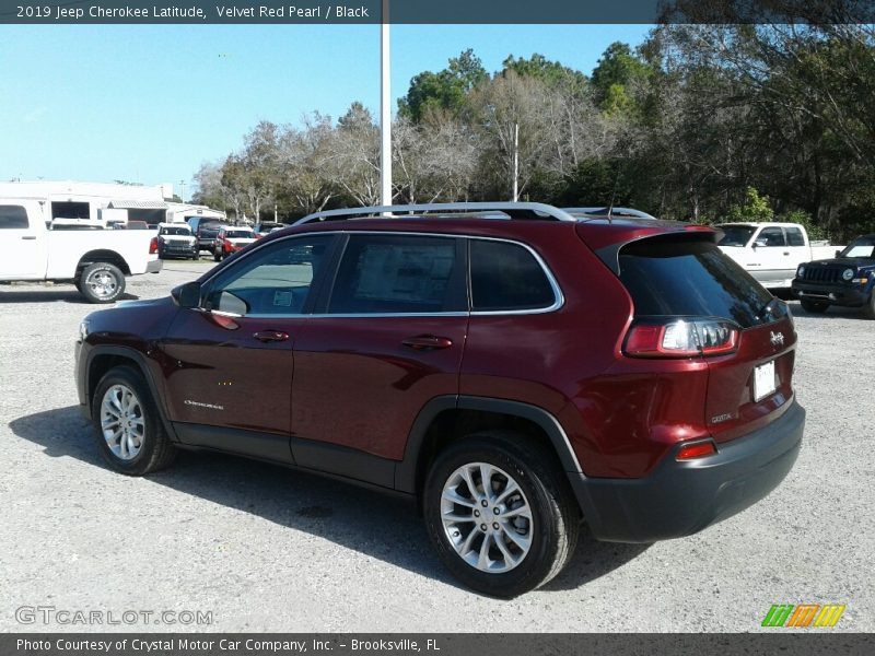 Velvet Red Pearl / Black 2019 Jeep Cherokee Latitude