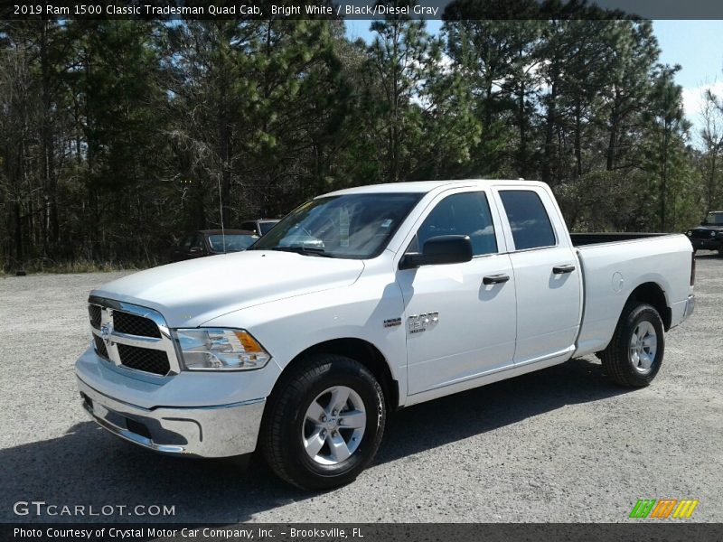 Bright White / Black/Diesel Gray 2019 Ram 1500 Classic Tradesman Quad Cab