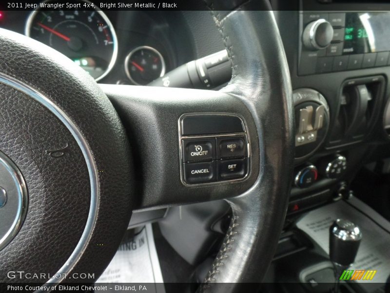 Bright Silver Metallic / Black 2011 Jeep Wrangler Sport 4x4