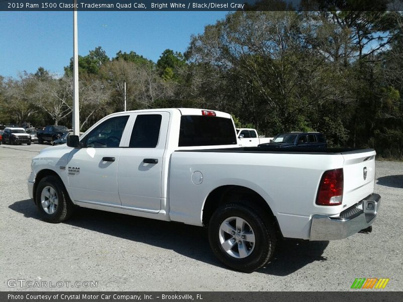 Bright White / Black/Diesel Gray 2019 Ram 1500 Classic Tradesman Quad Cab