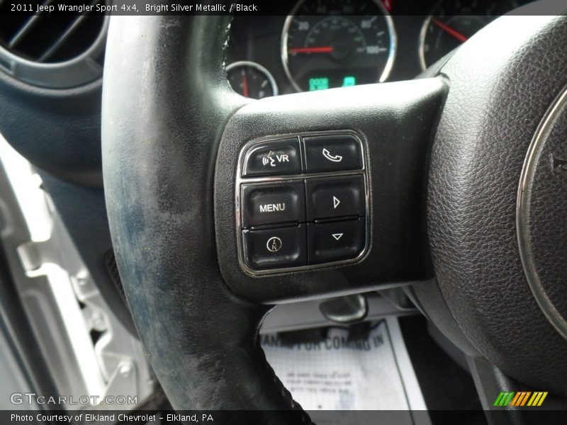 Bright Silver Metallic / Black 2011 Jeep Wrangler Sport 4x4