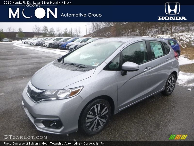 Lunar Silver Metallic / Black 2019 Honda Fit EX