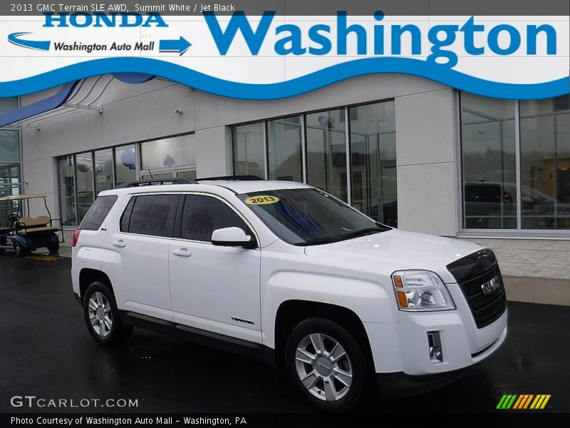 Summit White / Jet Black 2013 GMC Terrain SLE AWD