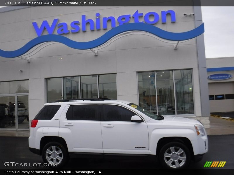 Summit White / Jet Black 2013 GMC Terrain SLE AWD