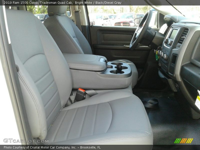 Bright White / Black/Diesel Gray 2019 Ram 1500 Classic Tradesman Quad Cab