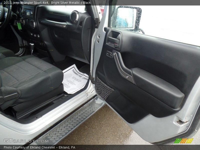 Bright Silver Metallic / Black 2011 Jeep Wrangler Sport 4x4