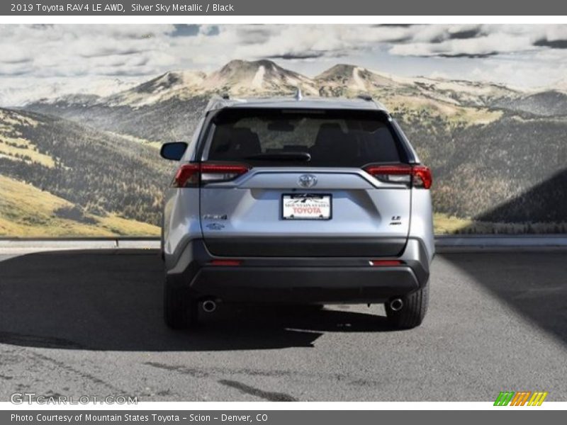 Silver Sky Metallic / Black 2019 Toyota RAV4 LE AWD